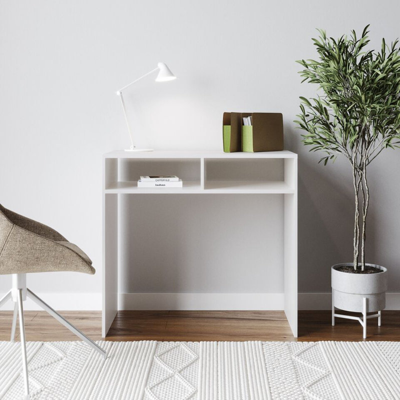 Olisa 80cm Solid Wood Console Table, White