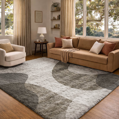 Tapis à poil long de qualité supérieure lavable à la machine ADS657