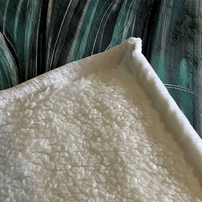 Throw Blanket, 68" W x 80" L, Marble/Abstract, Dark Green/Black/White