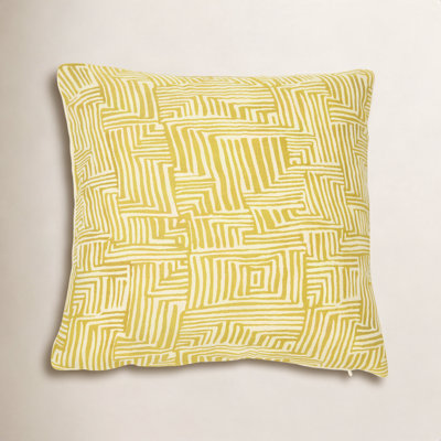 Saair Geometric Cotton Throw Pillow