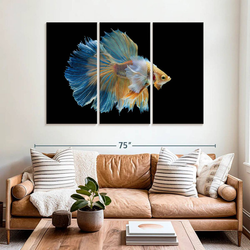 Brampt Sublime Fighter Fish, 42" H x 65" W