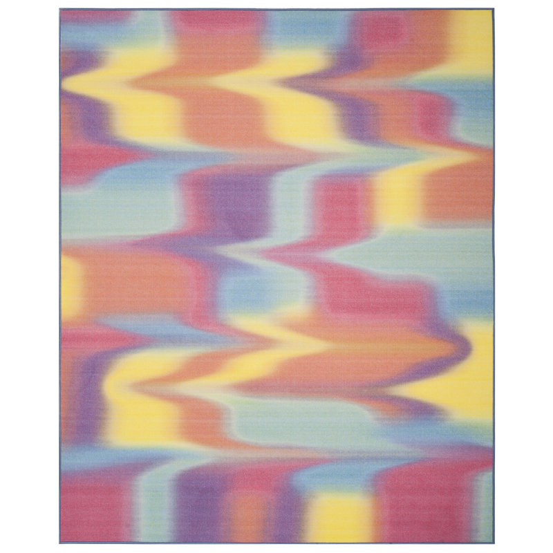 Dante Performance Machine Washable Abstract Rug, Rectangle 8'9" X 12'