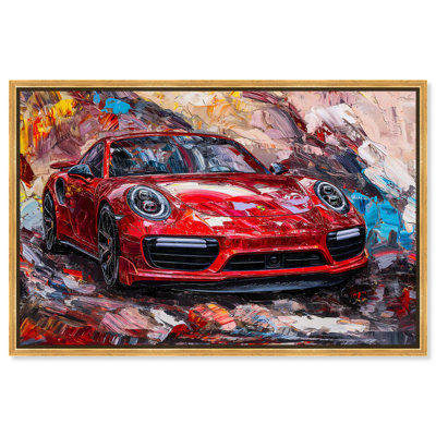 Porsche Pulse Canvas Lux Car Paintings by Art Remedy