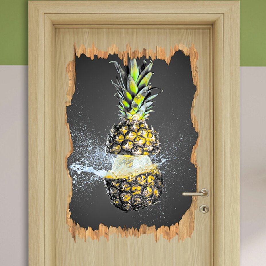 Wandtattoo Ananas mit Wasser