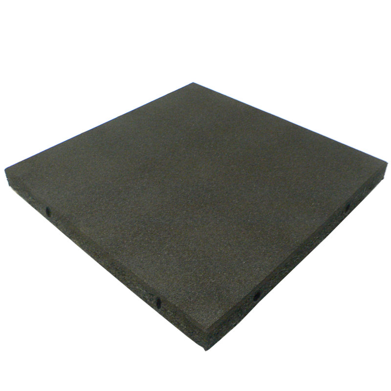 Carreaux de terrain de jeu en caoutchouc 2,5 po Eco-Safety, Noir, noir, noir, noir