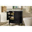 Ensemble de meuble-lavabo 30 po avec lavabo, armoire de salle de bain multifonctionnelle avec portes et tiroir, structure solide et panneau de fibres à densité moyenne-2004605882