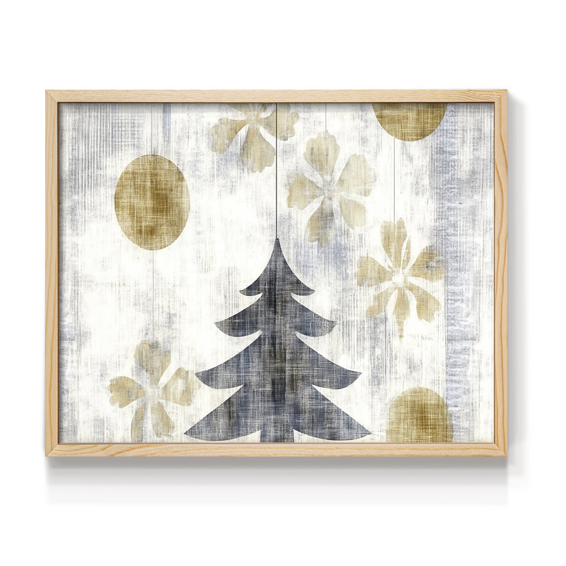 Chirstmas Art-CII - Reproduction encadrée - Restickable, Naturel, H 22 po x l 28 po