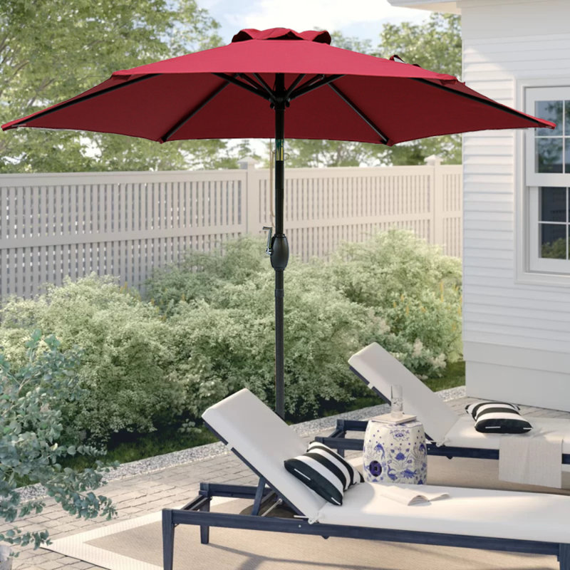 Parasol Sawyer, Rouge, H 90 po x l 90 po x P 90 po