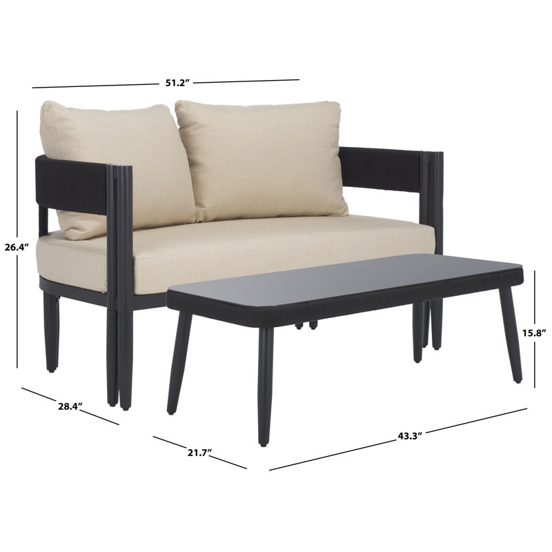 Outdoor 5 - Piece Conversation Set, Taupe
