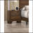 1Pc Transitional 2-Drawer Nightstand With Metal Hardware Brown Cherry Finish Bedroom Furniture