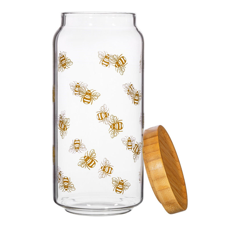 Glass Jar, 20cm H x 9cm W x 9cm D