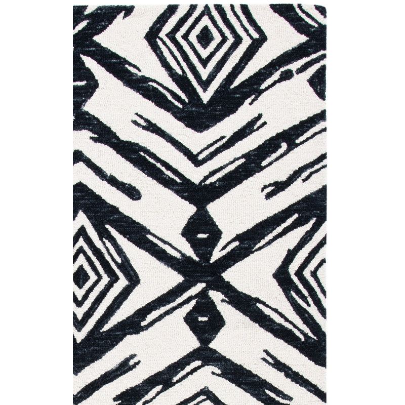 Kavin Hand Tufted Wool And Cotton With Latex Southwestern Rug, Runner 2'3" x 9'