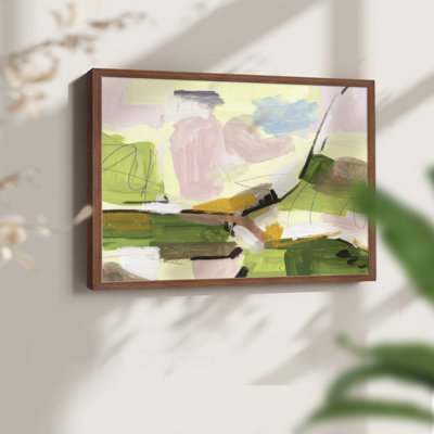 Sunlit Riverbed I -Framed Print - Restickable