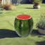 Tabouret de fruits Watermelon, tabouret en résine surdimensionné, table d'appoint