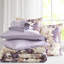 Édredon taupe très grand - aquarelle à motif floral