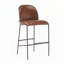 Tabouret de bar rembourré en métal
