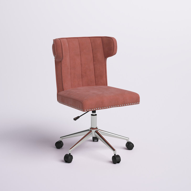 Etta Avenue™ Verona Velvet Task Chair, Pink