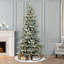 7.5' Lighted Artificial Spruce Christmas Tree