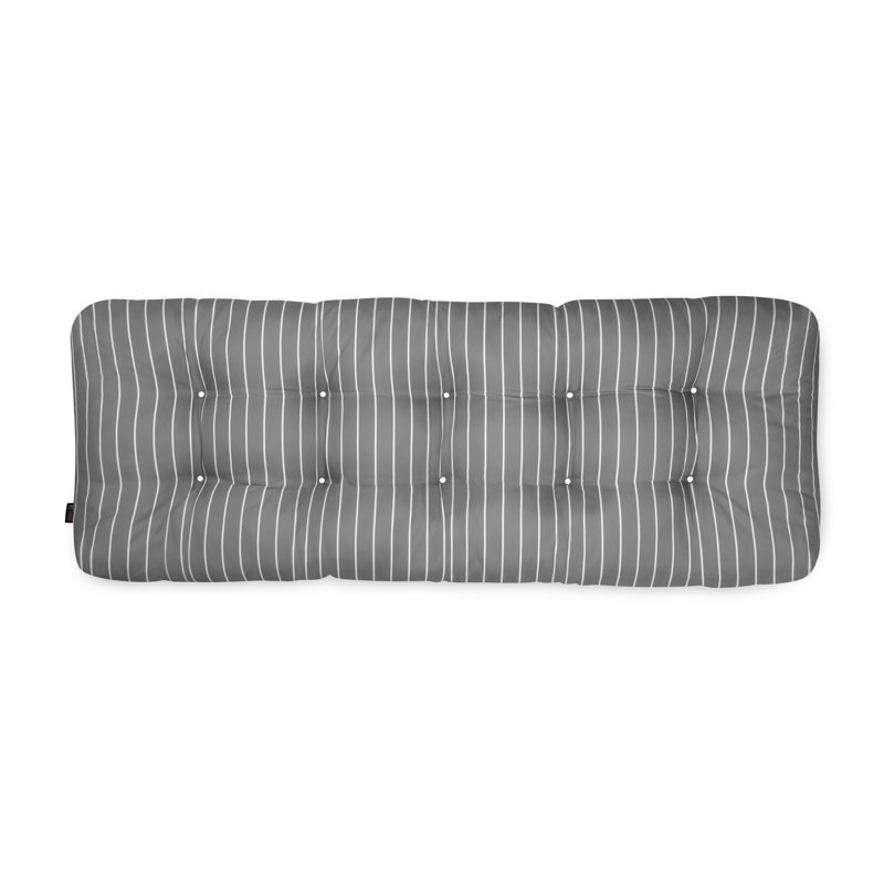 Bergholt Outdoor 5'' Bench Seat Cushion, 48" W x 6.17" D, Moon Mist Stripe