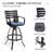 Patio Swivel Aluminum Bar Stools With Sunbrella Cushion-1758111660