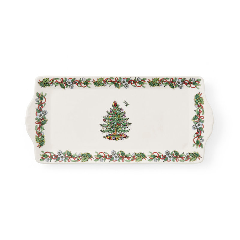 Plateau de service 12 po Christmas Wreath