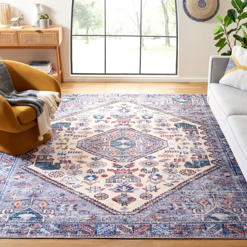 Tapis oriental beige / gris, Rectangle 8 pi x 10 pi