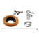 Toilet Installation Kit with 1/4-Turn 1/2" IPS Stop and Wax Ring with Lever Handle