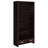 Maureen Cappuccino 5-Shelf Bookcase With Drawer
