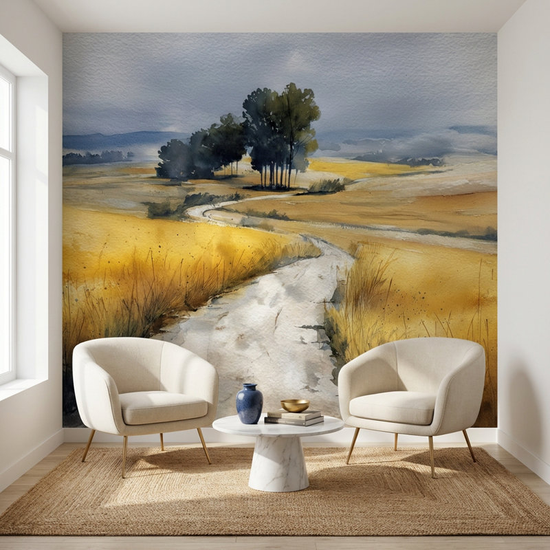 Rouleau de papier peint mural amovible Cloudy Sky, 160"x108", Peel and Stick