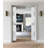 Sete Frosted Glass Sliding Closet White Doors-58144704