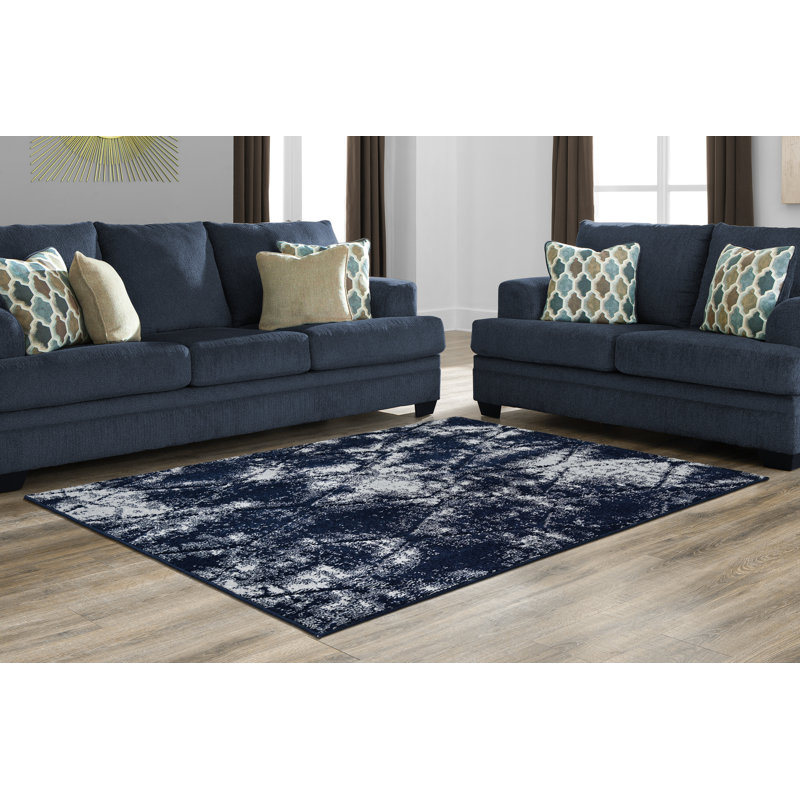 Abstract Indoor Rug, Rectangle 7' x 10'
