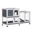 Cage pour animaux grise en bois gris