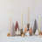 2-Piece Unscented Taper Candles with 3D Dots in Box