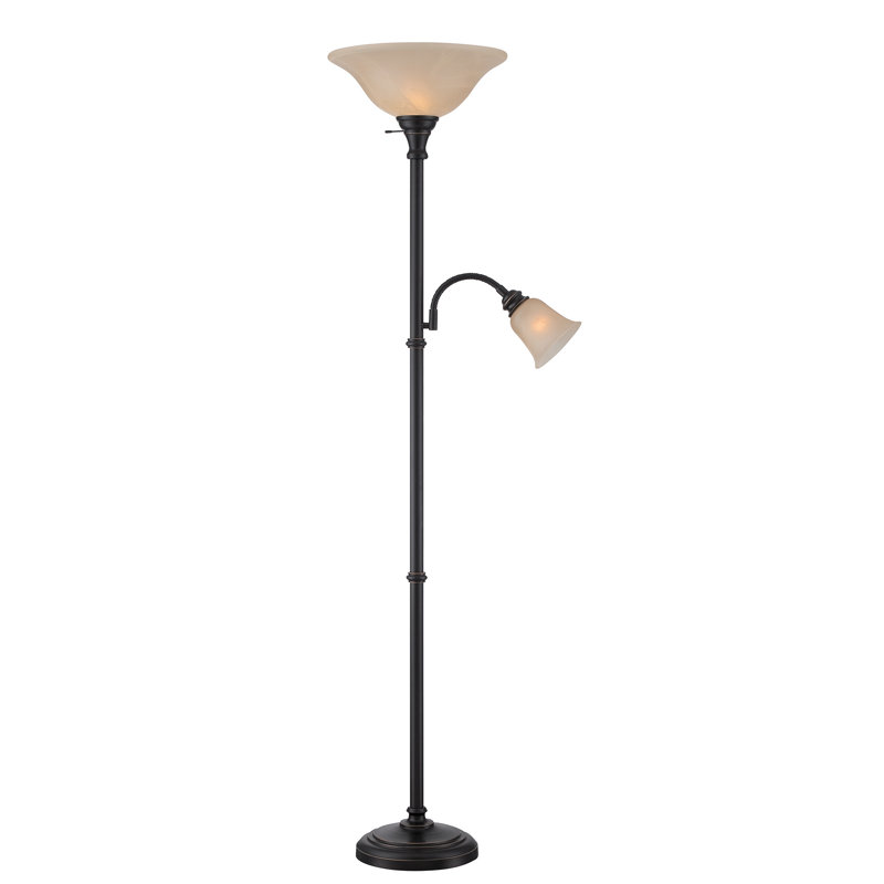 Lampe sur pied 72 po torchère sur pied Lilibeth, Bronze foncé