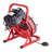 Drain Cleaner Machine Drain Auger 75FT x 3/8 Inch Manual Feed & 4 Cutters