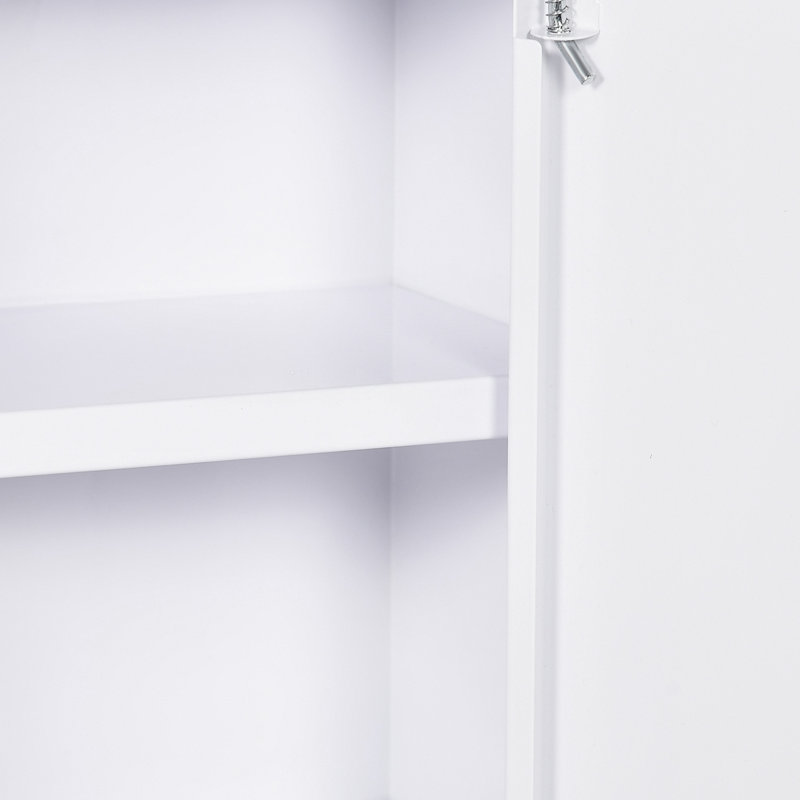 Kleankin 16" X 21" Wall Medicine Cabinet With Lock