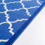 Tapis géométrique bleu à motif treillis Bethie-24753946