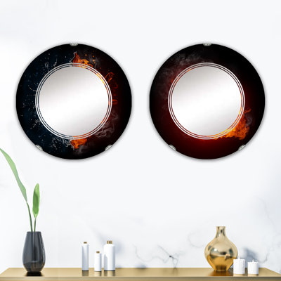 Ensemble de 2 miroirs sans cadre