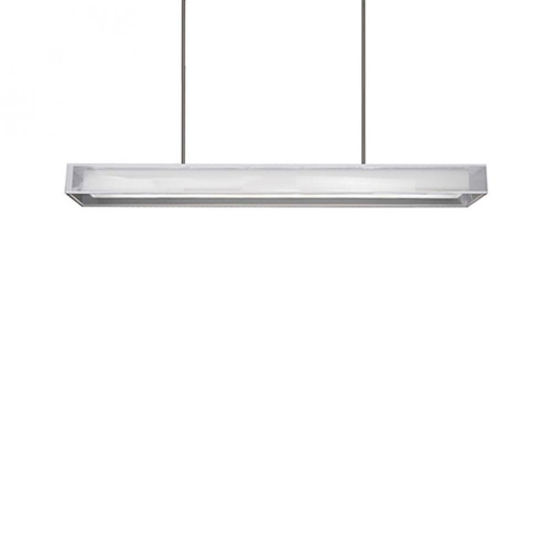 Covina 1 - Light LED Kitchen Island Pendant, White, 46.75" H x 54" W x 9.63" D