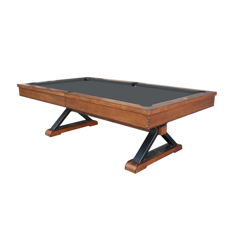 Santa Fe Slate Pool Table with Professional Installation Included, Charcoal, 7', No