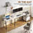 Kurtiss 68" L Shaped Computer Desk with File Drawer with Power Outlet & LED Strip-641801352