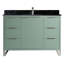 Meuble-lavabo sur pied simple avec plateau en pierre 48 po Gerzon-2070204300-2070204298