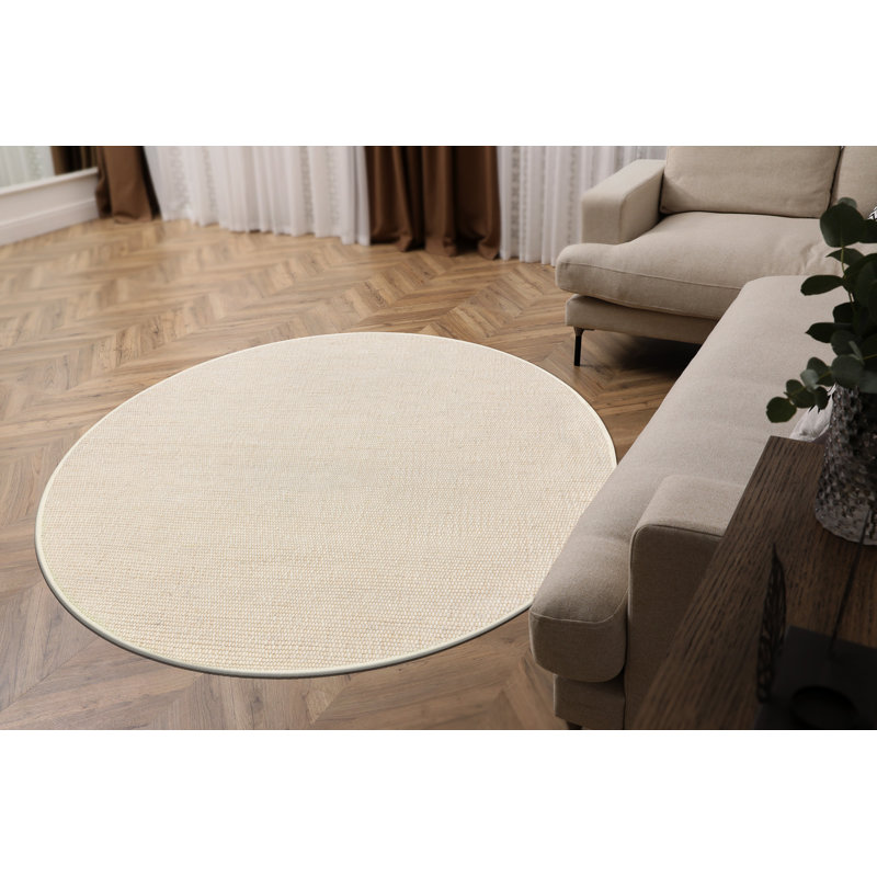 Round Osmaidy Wool Area Rug, Round 120cm