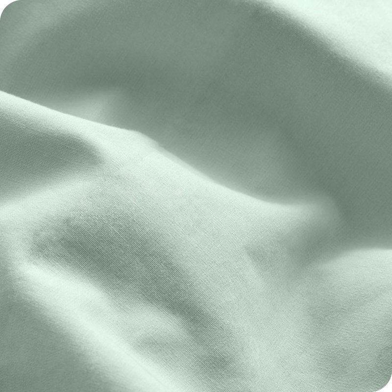 Dusty Rose Full Organic Cotton Percale Bed Sheet Set