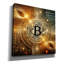  «Glowing Bitcoin» par Rey Klimt, art mural sur toile, 37 po x 37 po-1263987955