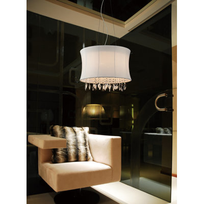 4 - Light Drum Chandelier