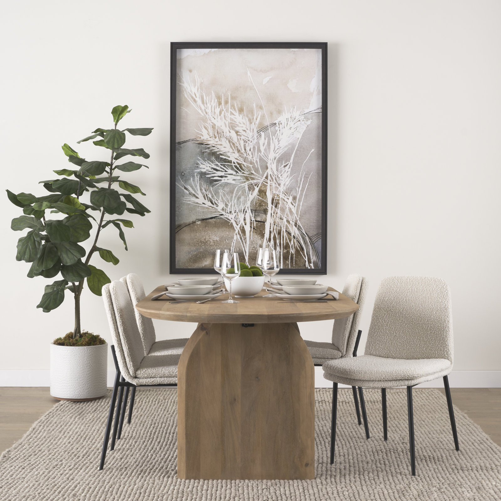 Mills Side Chair, Cream