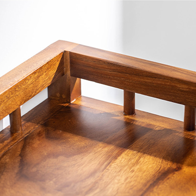 Solid Walnut Wood Console Cabinet