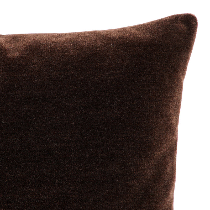 Bridger Wool Pillow Cover & Insert, Square 20", Monte Chocolate