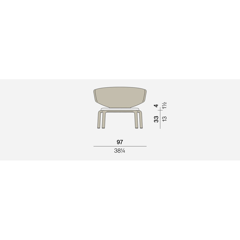 Seashell Outdoor Lounge Chair, Taupe 